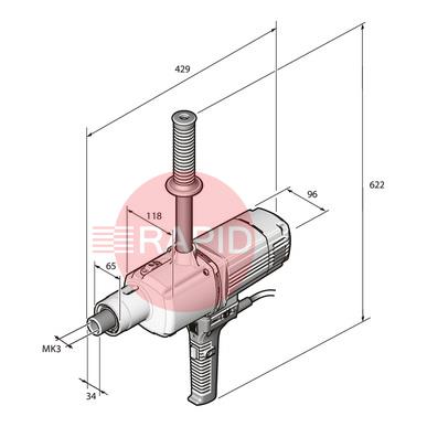 72025160000  FEIN BOZ 32mm 4-Speed Rotary Drill - 230v